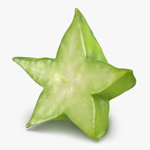 Sliced Star Fruit 3D model