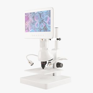 3D model White Digital Microscope