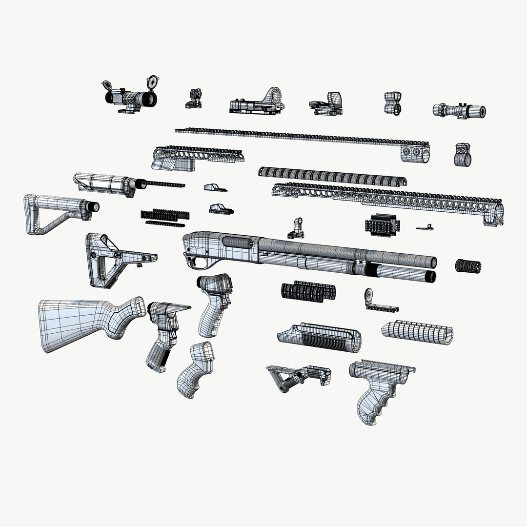 3d remington 870