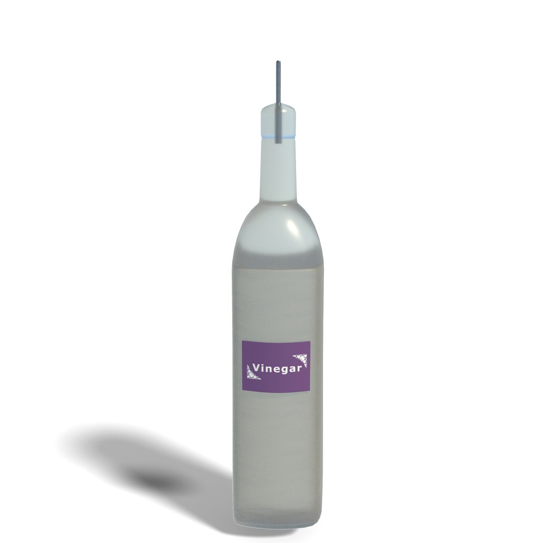 Vinegar Bottle 3D TurboSquid 2093378