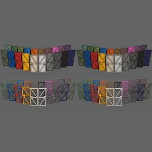 3D model PBR Metal Door B