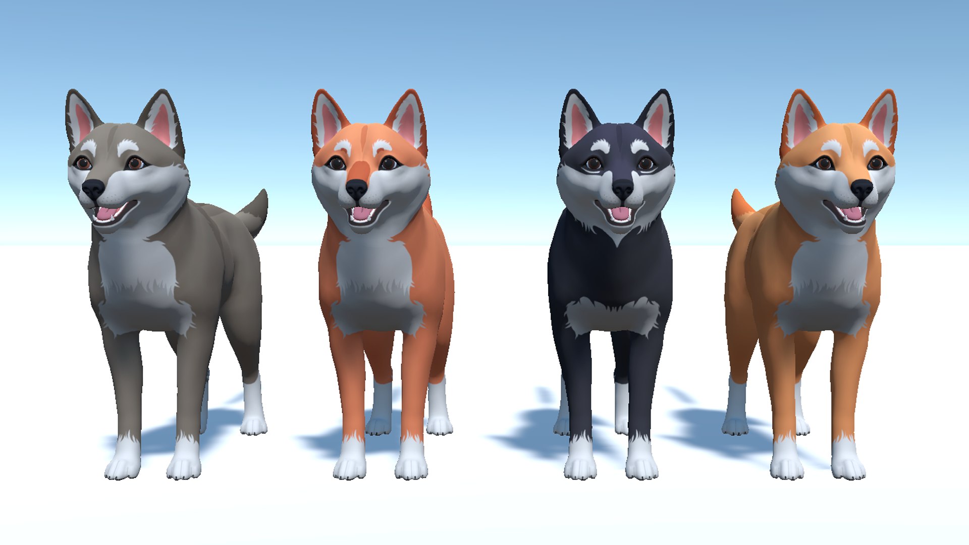 Cartoon Dog - Shiba Inu 3D Model - TurboSquid 2255036