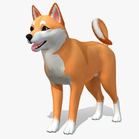 Cartoon Dog - Shiba Inu