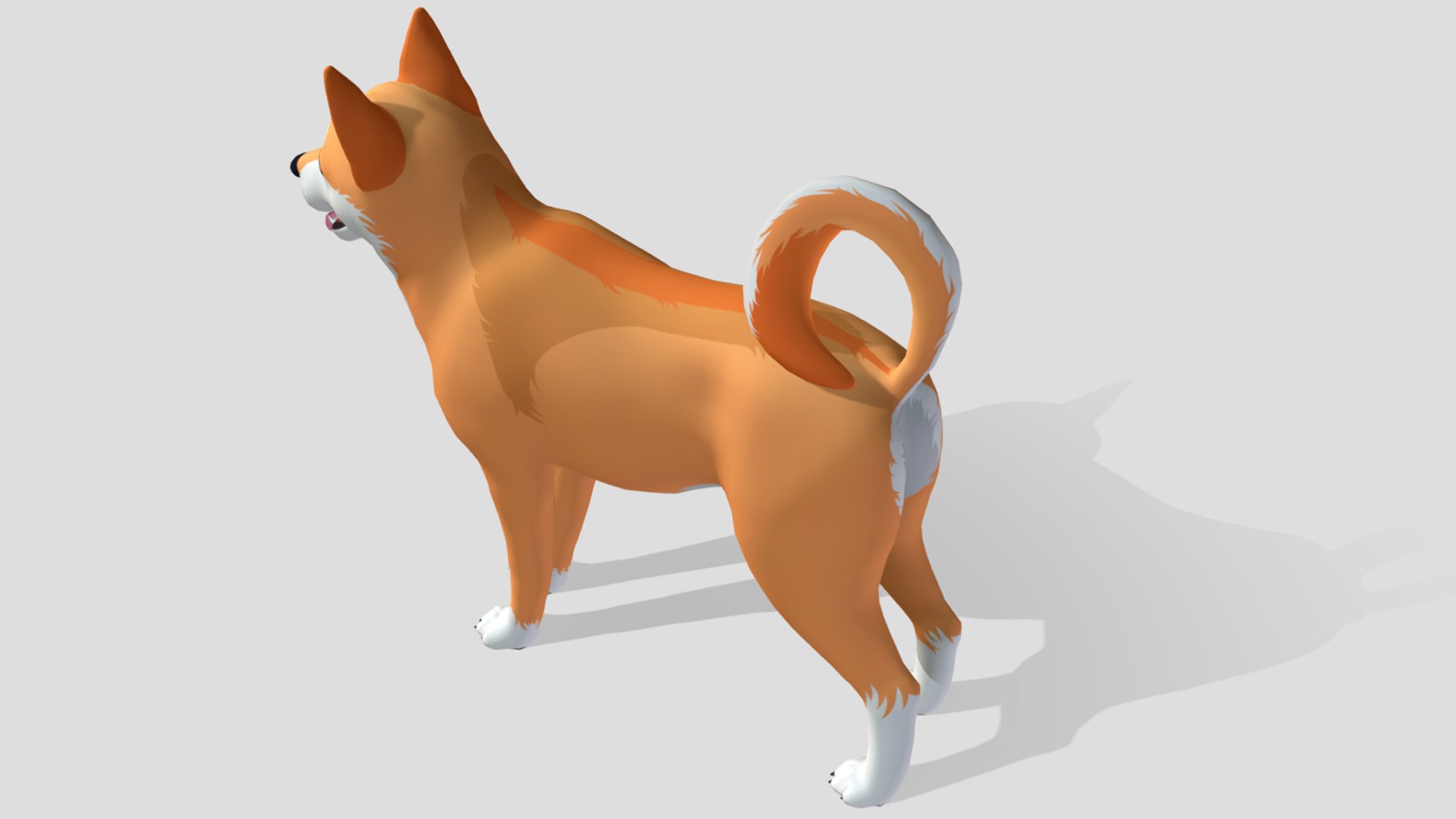 Cartoon Dog - Shiba Inu 3D Model - TurboSquid 2255036