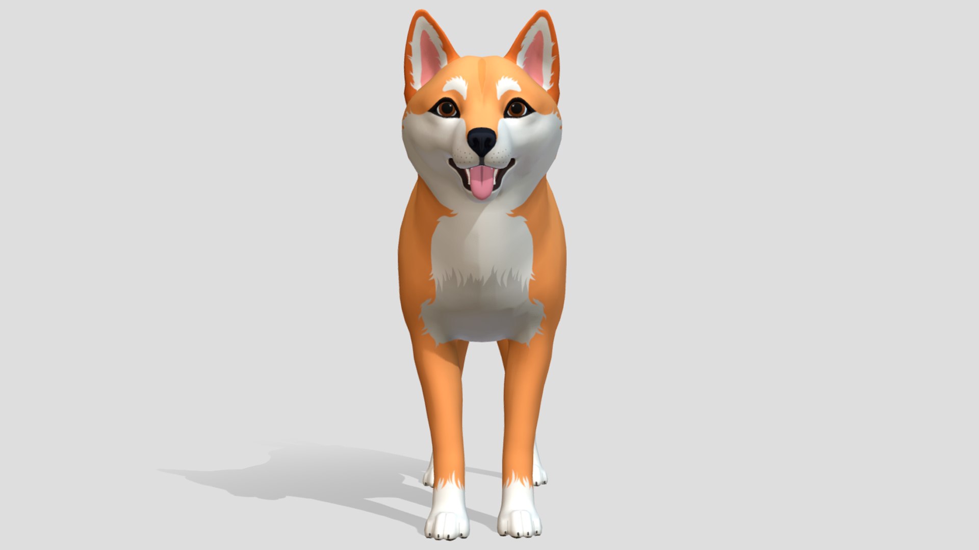 Cartoon Dog - Shiba Inu 3D Model - TurboSquid 2255036
