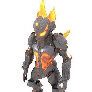 3D Molten Warden Infernal Sentinel 3D Model