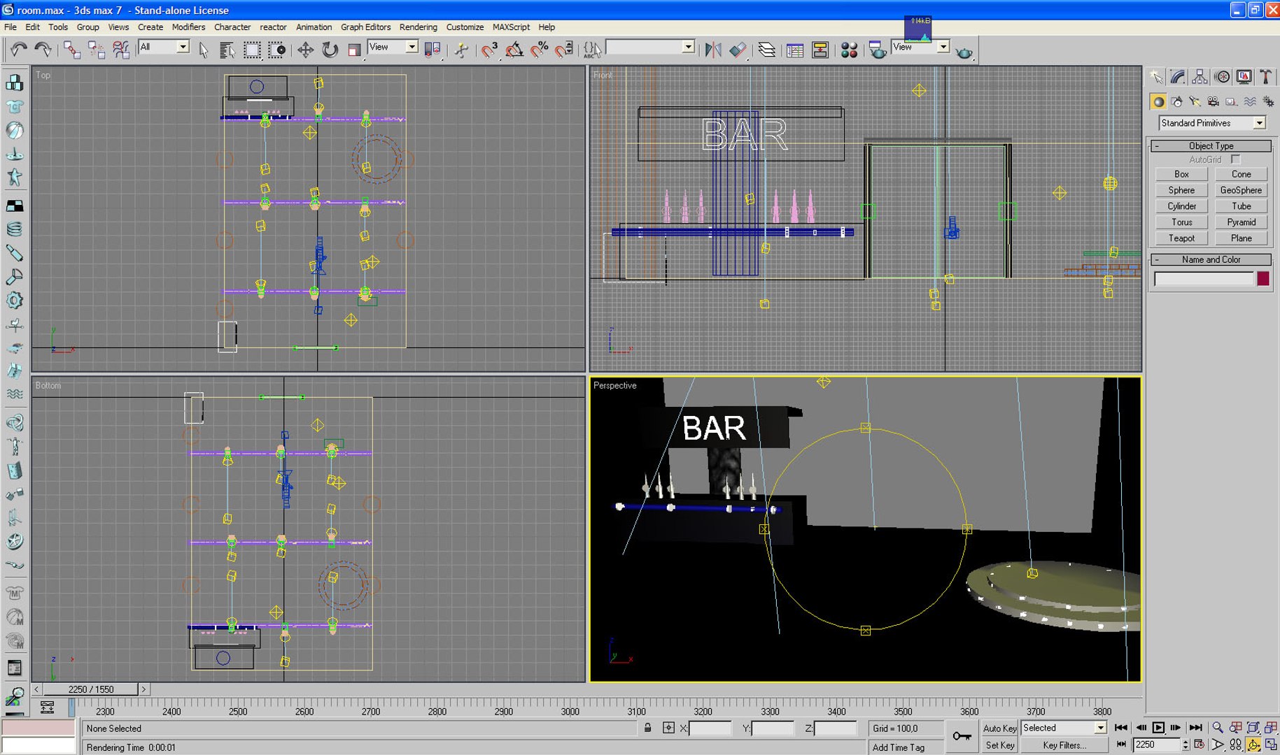 3d Model Room Bar