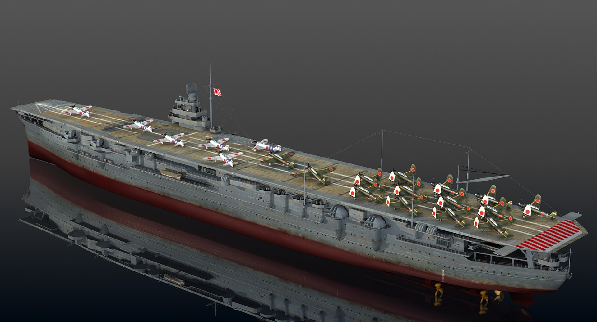 3D Japanese Shokaku - TurboSquid 1345375