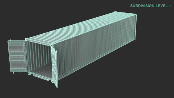 modelo 3d 40ft Open Shipping Container - TurboSquid 2017521