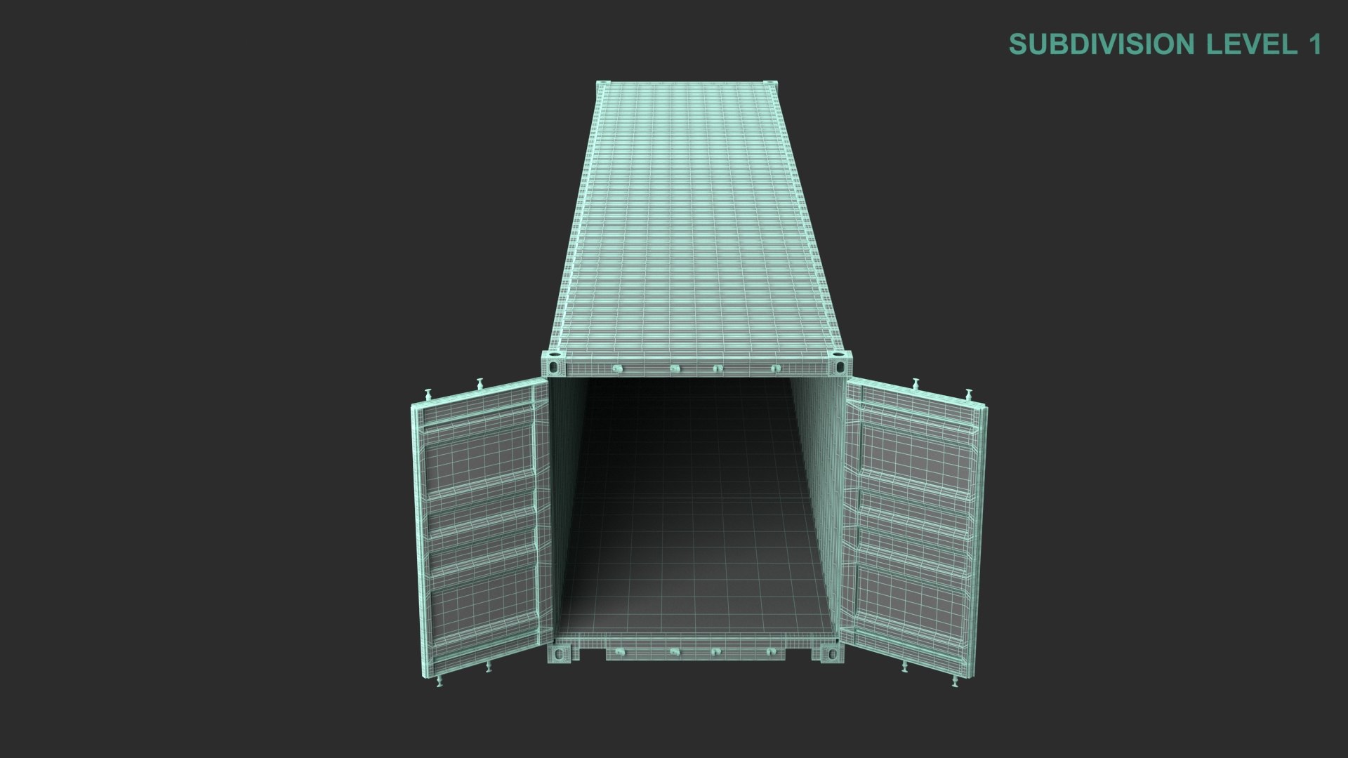 3D model 40ft Open Shipping Container - TurboSquid 2017521