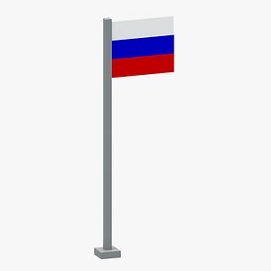 Russian Flag 3D model