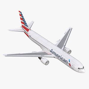 boeing 767-300 american airlines 3d max
