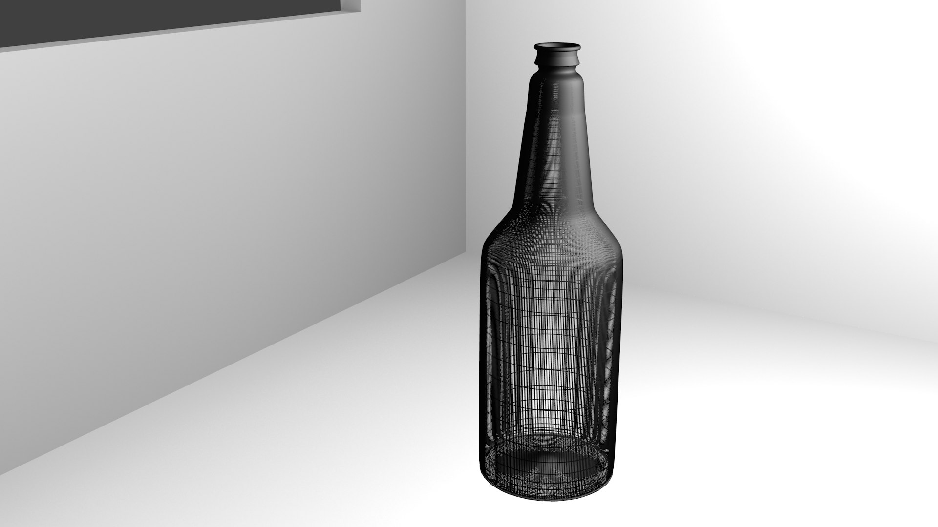 3d Glass Bottle Model Turbosquid 1409293