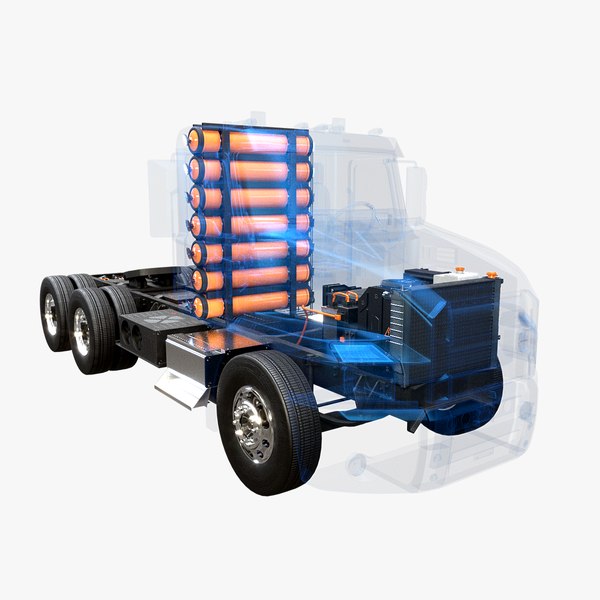Hydrogen Semi-Truck Chassis X-Ray model
