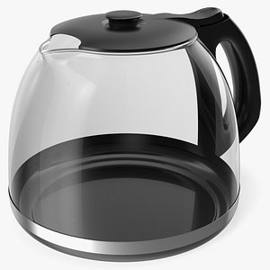3D Glass Carafe with Lid model