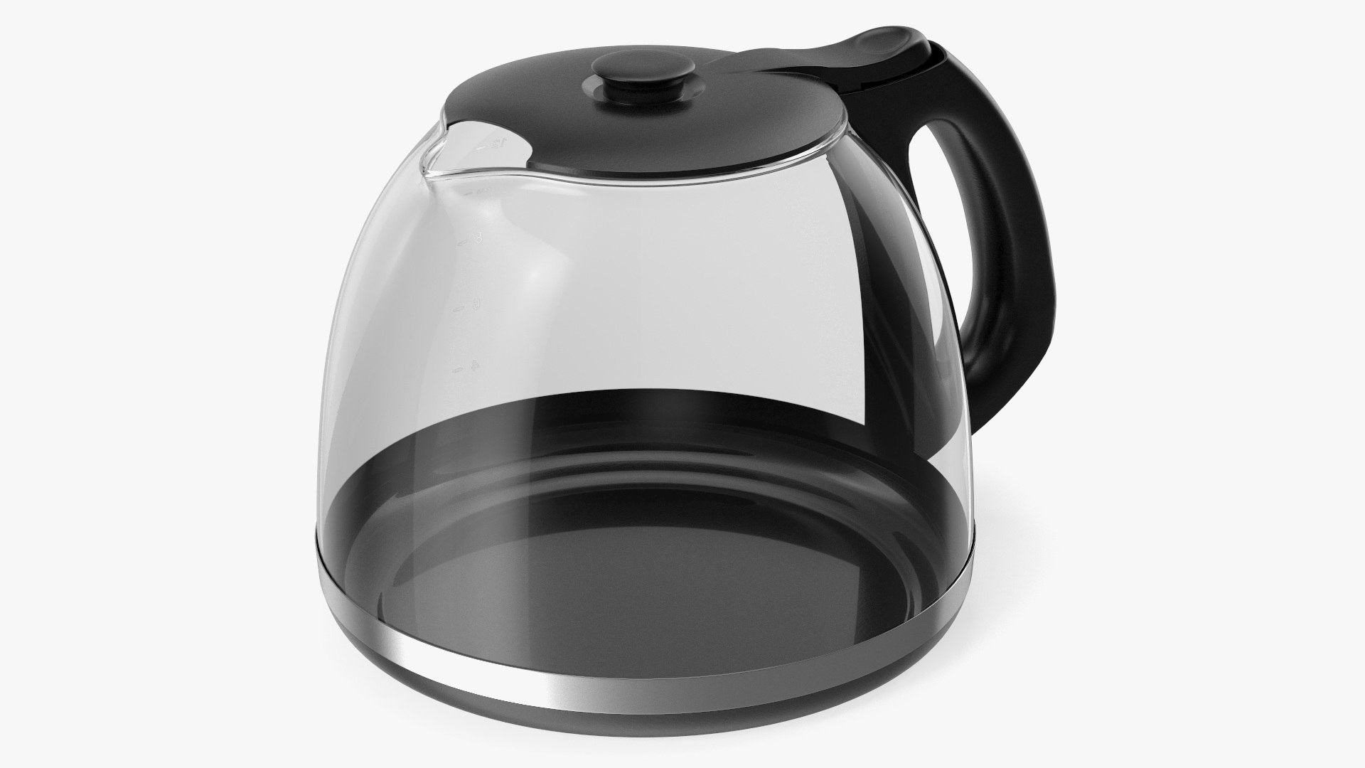 Glass Carafe with Lid 3D model preview