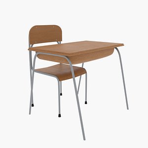 3D Student Chair model