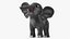 Simpatico elefante dei cartoni animati truccato per Maya