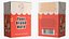 Rectangular Aseptic Carton Pack Mockup Red