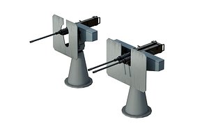50 Caliber Machine Gun 3D model