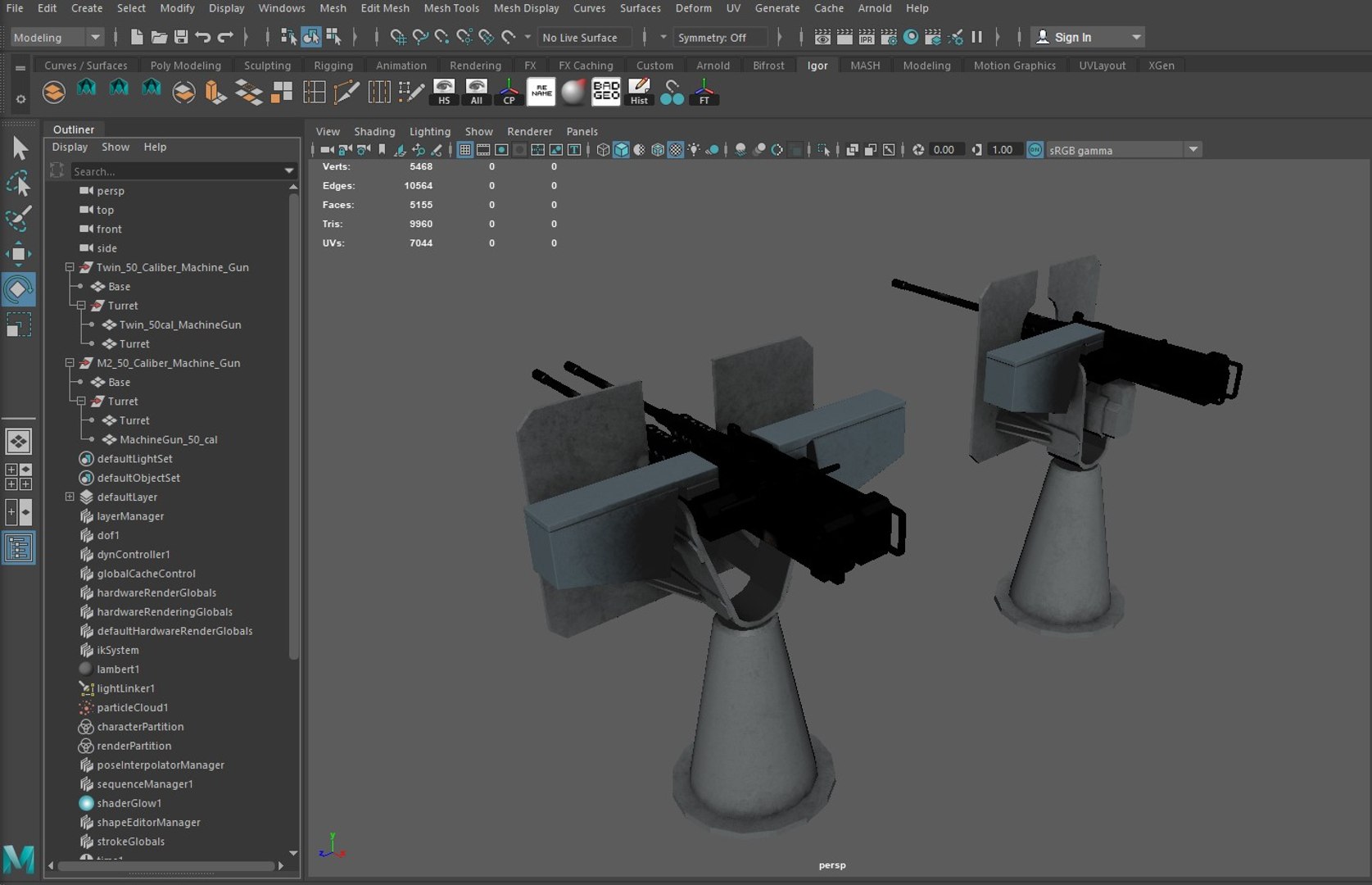 50 Caliber Machine Gun 3D model - TurboSquid 2018672
