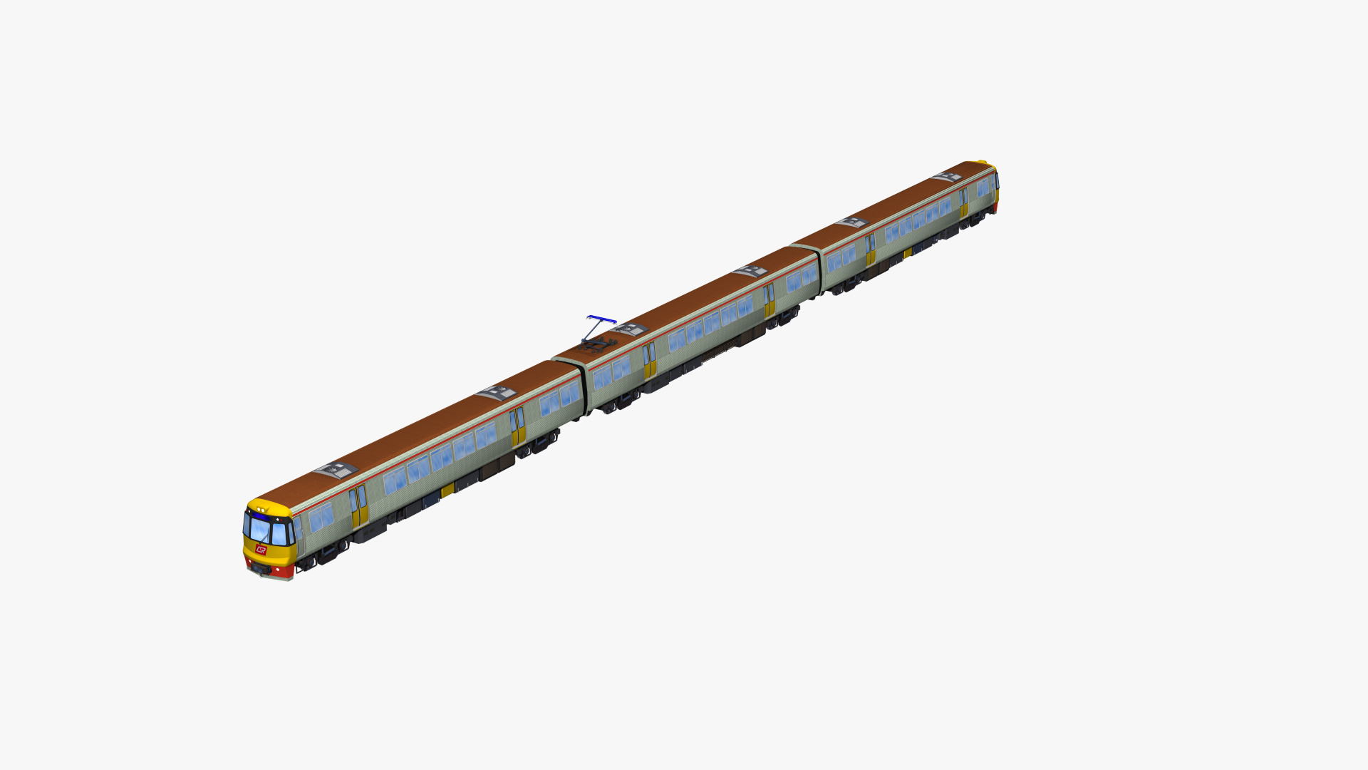 Queensland Rail Emu - Electric Australian Urban Passenger Train 3D ...