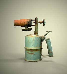 scanned old blowtorch 3D model