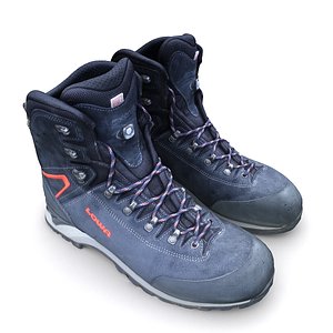 3D model scan lowa hiking boots