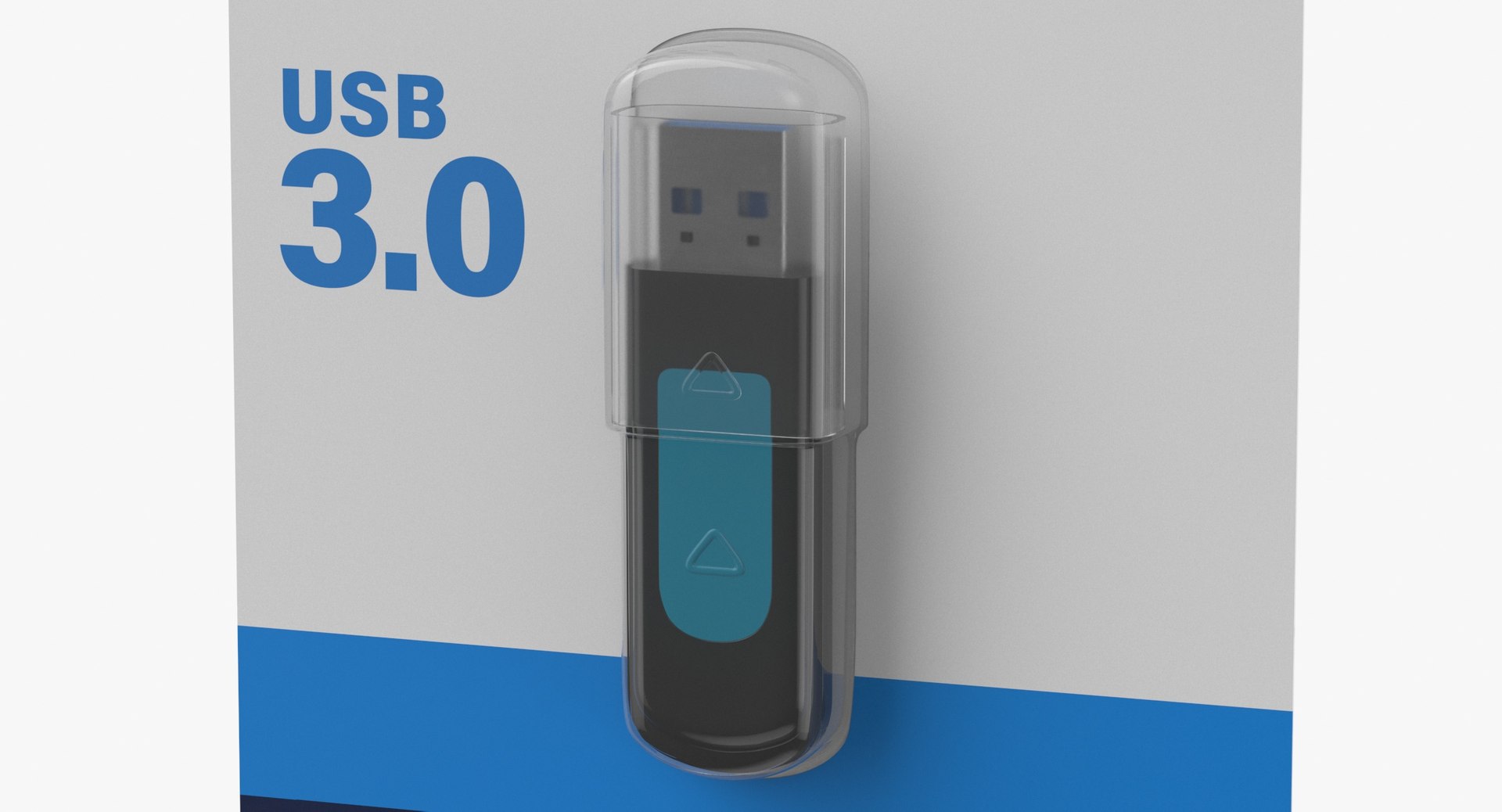 3D USB Stick Package Type 03 Box Blank and Generic Lebel - TurboSquid ...