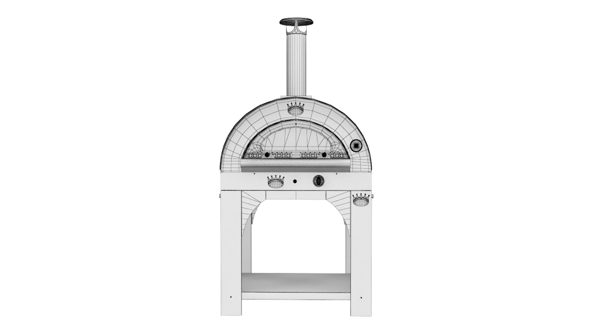 3D Pizza Oven Model TurboSquid 1525534
