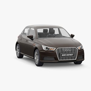 Audi A1 2016 with 5doors lowpoly