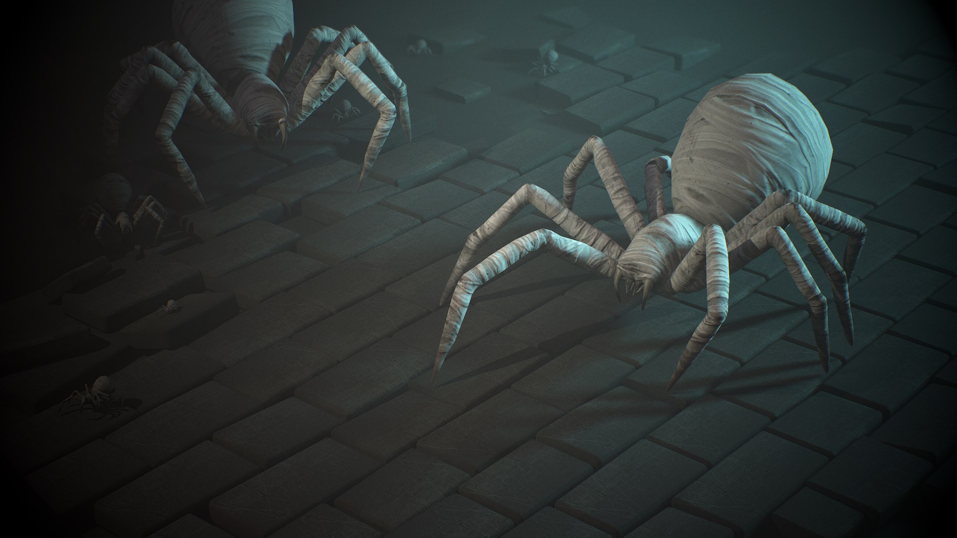 Spider mummy 3D https://p.turbosquid.com/ts-thumb/B8/mAjbE6/Th/1/png/1694964449/1920x1080/fit_q87/6344b0f241f41c611857e191231e58244576fc7e/1.jpg