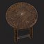 Muebles rústicos medievales de madera mezcla dos