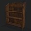 Muebles rústicos medievales de madera mezcla dos