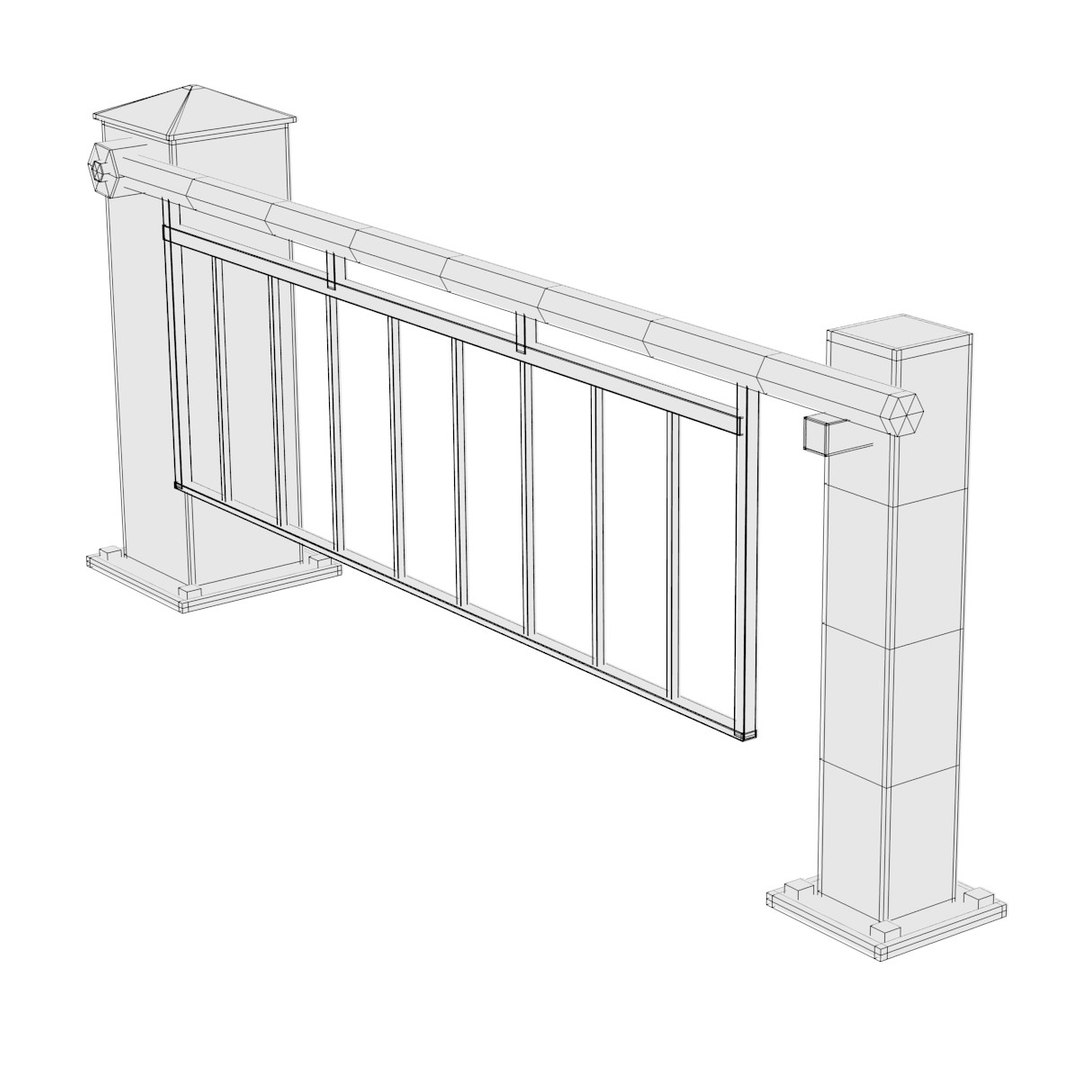 3d Model Boom Gate