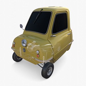 3D model Generic 50cc Microcar with chassis
