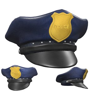3D Police hat model