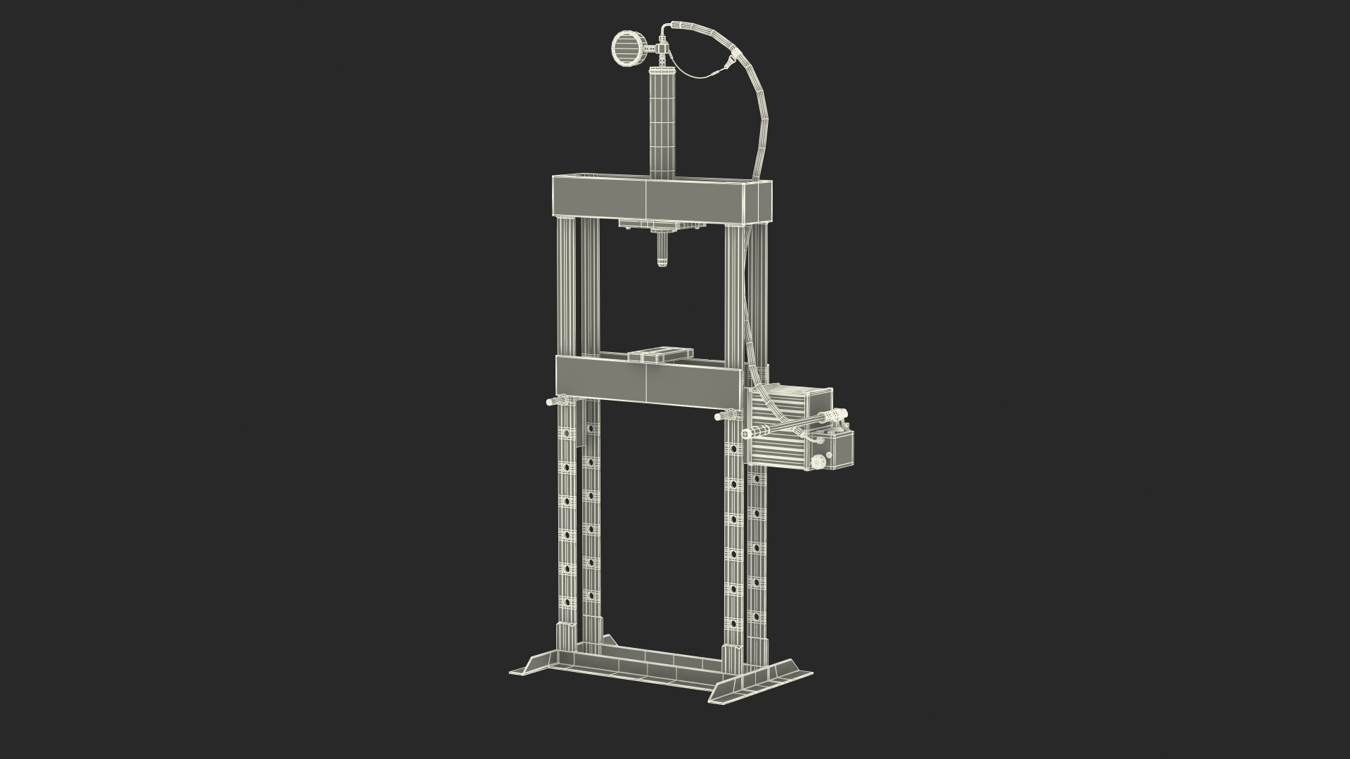 Dake Manual Hydraulic Bench Press 3D Model TurboSquid 1665556
