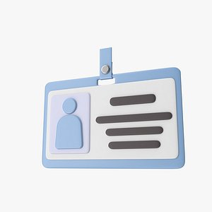 3D Badge Cartoon model