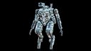 Sci-Fi Combat Mech Exoskeleton Suit - Green Protective PBR