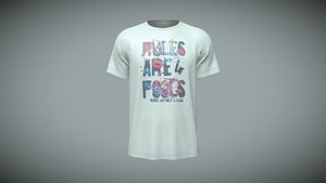 3D T-Shirt RULES In Low Poly
