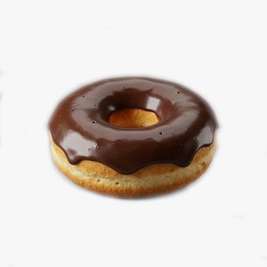 Donut with Chocolate Icing 3D