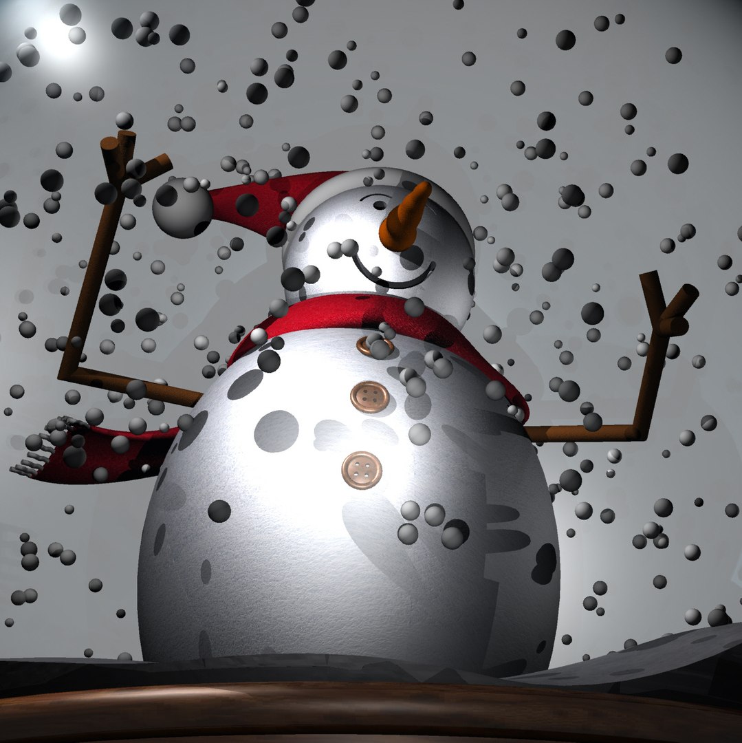 snowman globe snow 3ds