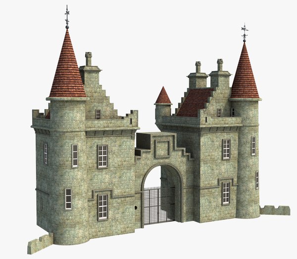 Fantasy Castle Gate 3D - TurboSquid 1719125