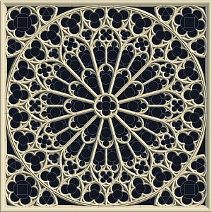 Notre Dame Cathedral Gothic Rose Window