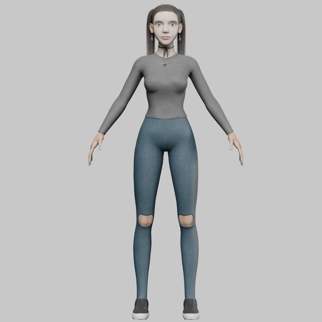 Standard Basic Woman V25461 3D Model - TurboSquid 2266824