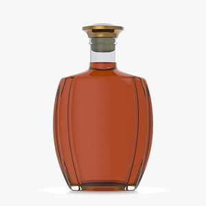 alcohol bottle glass liquid model