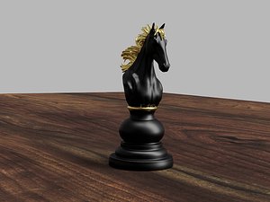 3D Chess knight model