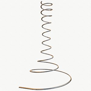 metal spiral spring 3D model