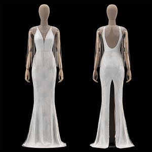 3D Mannequin dress 04 model